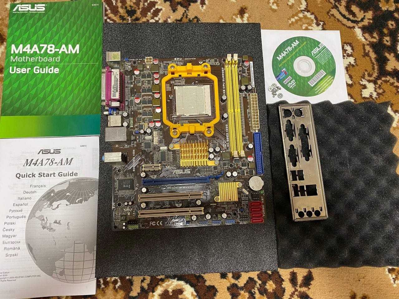 Материнская плата Asus M4A78-AM (AM3, AMD 780G, PCI-Ex16)