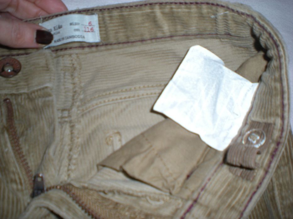 Calças de bombazine Zara novas