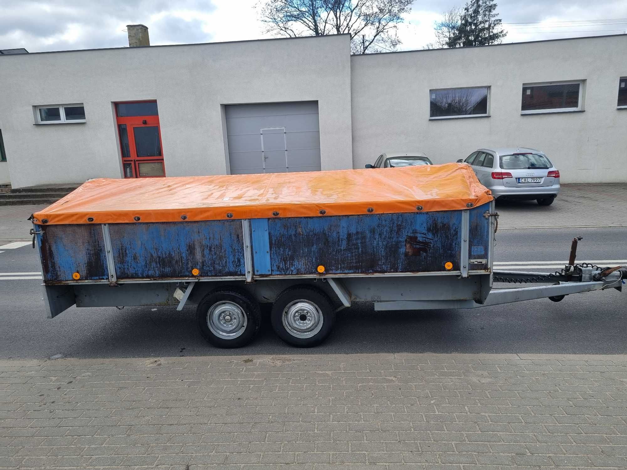 Przyczepa z plandeką z Niemiec DMC 1.6T