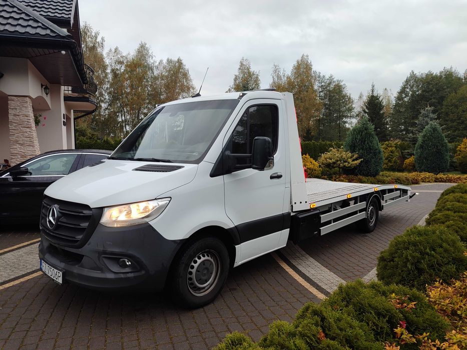 MERCEDES SPRINTER 12.2020 r Salon PL AUTO LAWETA Nowy najazd