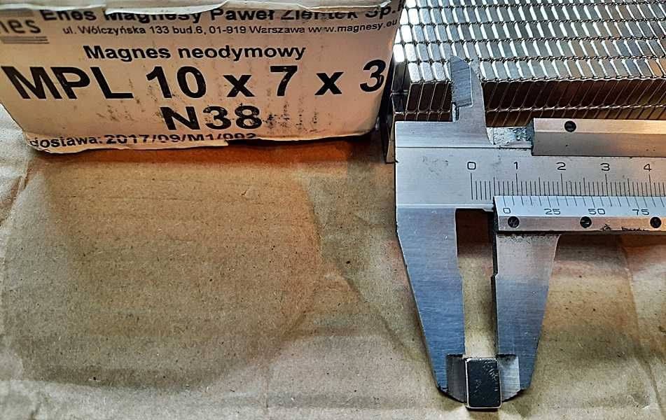 Magnes neodymowy 10x7x3 MPL N38 - 10 szt.