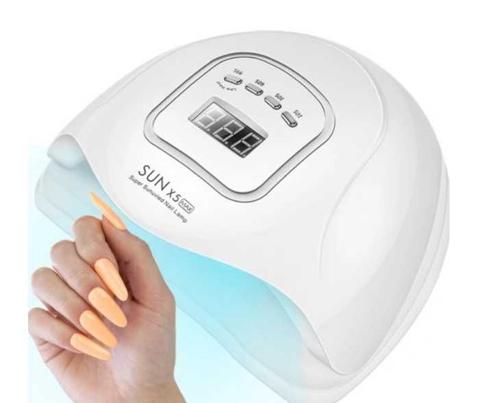 Lampa do Paznokci Led UV, mocna, LCD, do hybrydy, zestaw