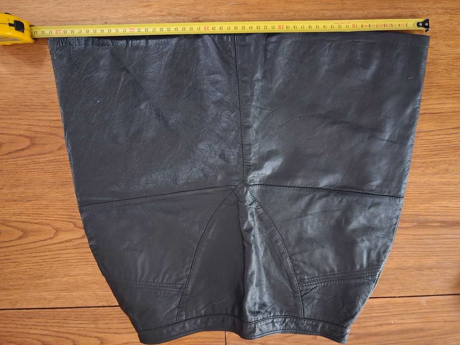 Spódnica, spódniczka mini. Naturalna skóra