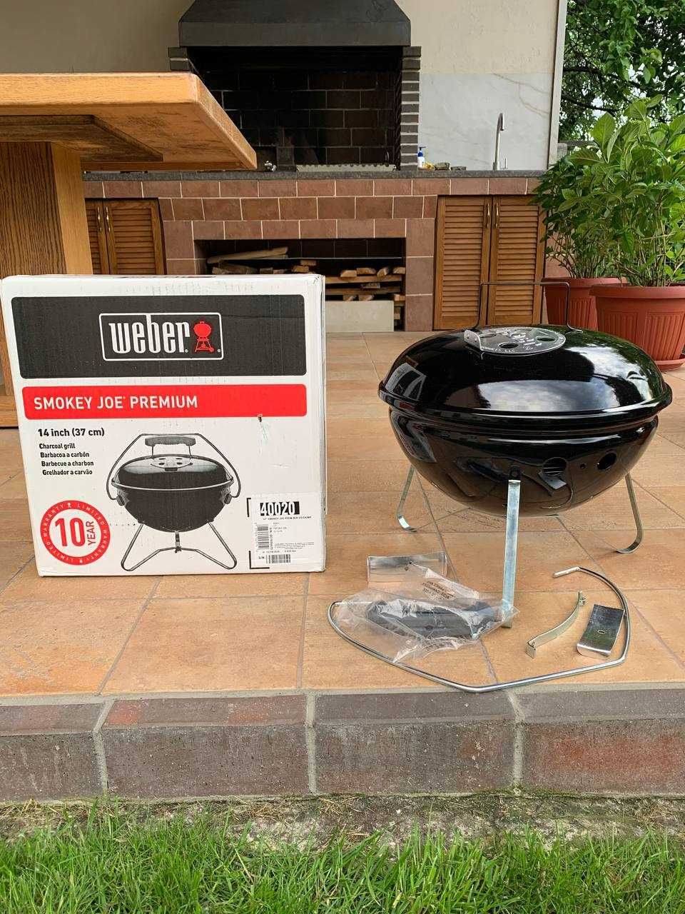 НОВЫЙ Портативный угольный гриль Smokey-Joe Premium Weber