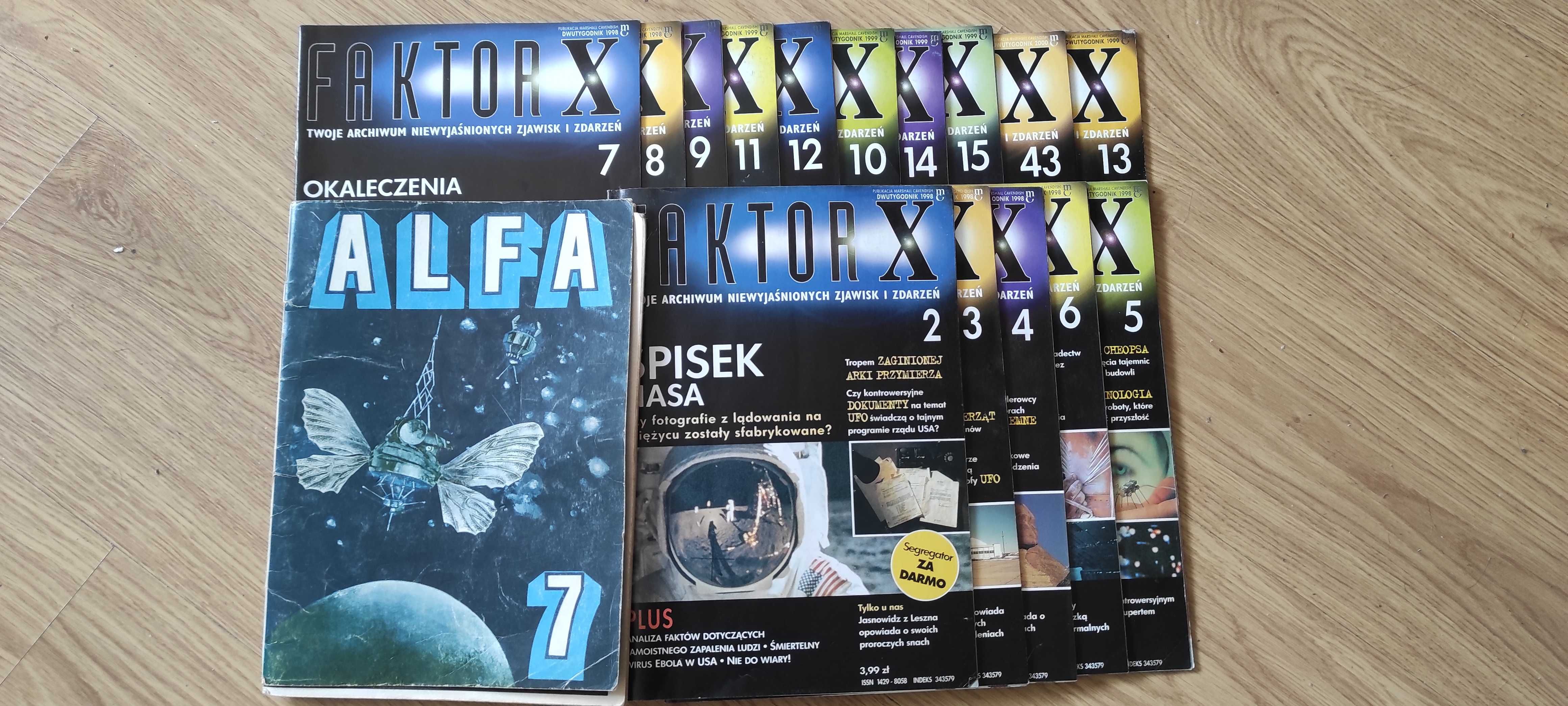 Kolekcja czasopism "Faktor X" i komiksu "ALFA 7" – gratka dla fanów