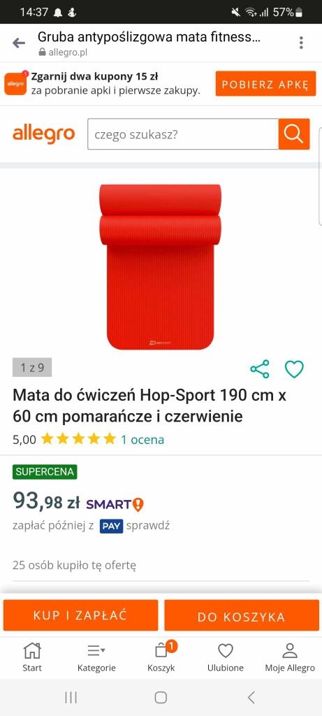 Nowa mata do jogi