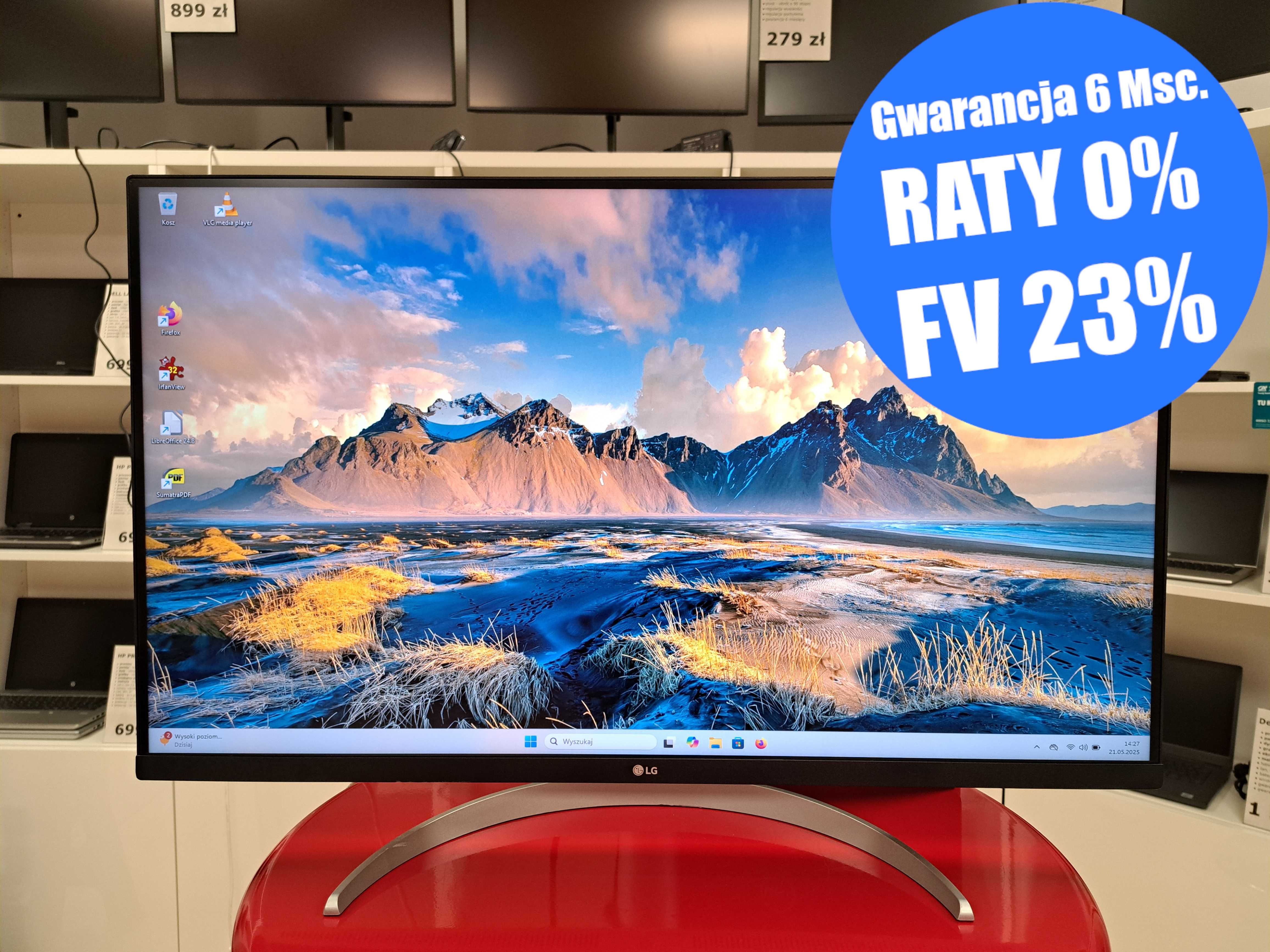 Monitor LG 32UP550-W 32" Ekran VA 3840 x2160 HDR 10 FreeSync USB-C