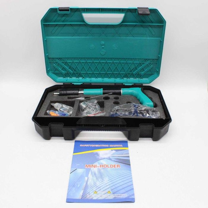 Пістолет для цвяхів, Бірюза / Пневматичний степлер / Нейлер