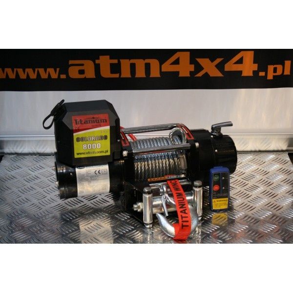 Wyciągarka Titanium 8000 3,6T.lina syntetyczna ATM4X4 gw.f.vat sklep