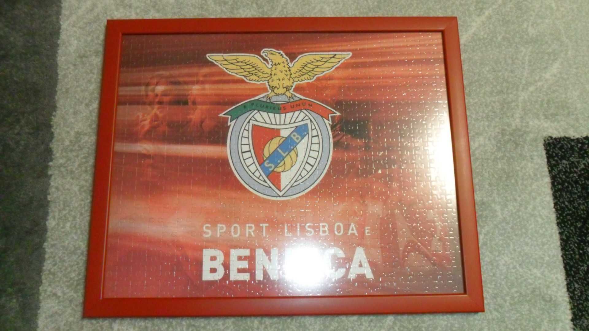 Quadro de puzzle do Benfica  tamanho 50cmx40cm