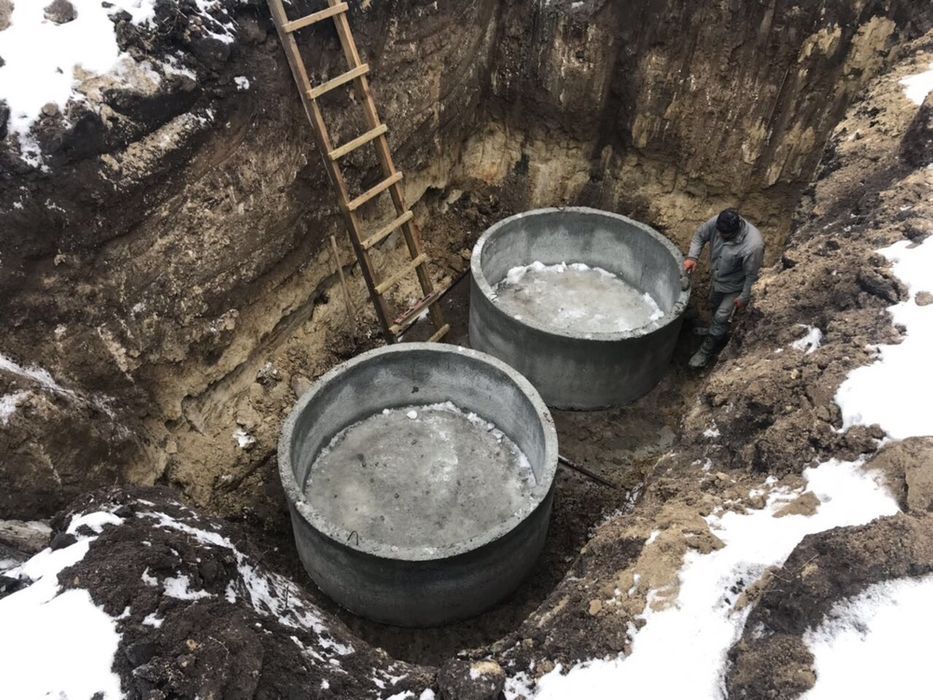 Бетонні кільця від 0,6 м - 2 м, Доставка і монтаж, Оптом і вроздріб