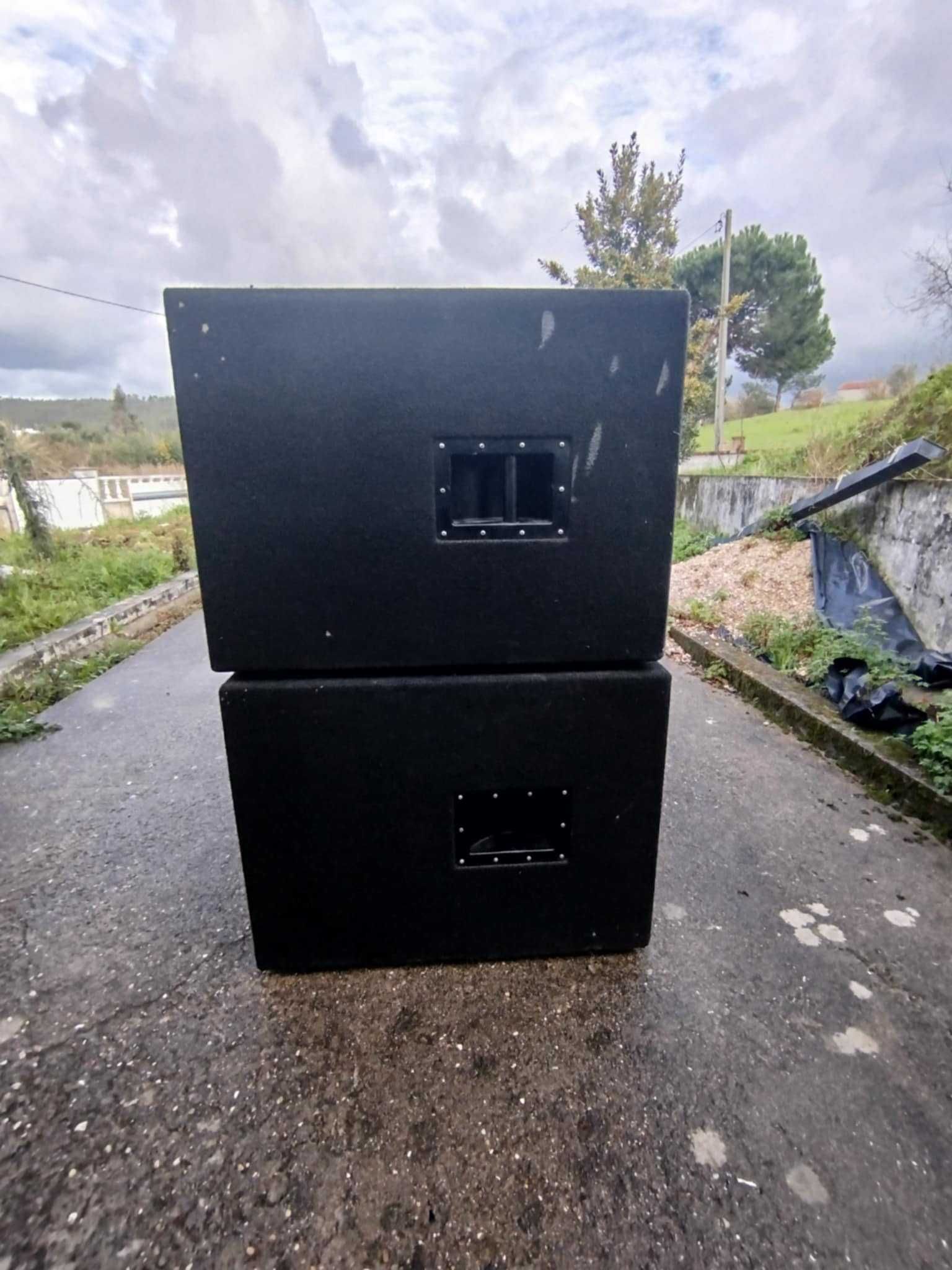 Colunas subwoofer passivas 1000W