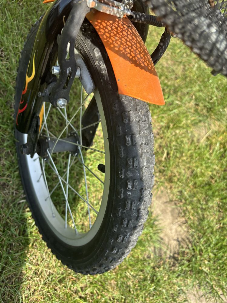 Rower dziecięcy 16” Rock Kids Speed – koszyk, kółka, kij