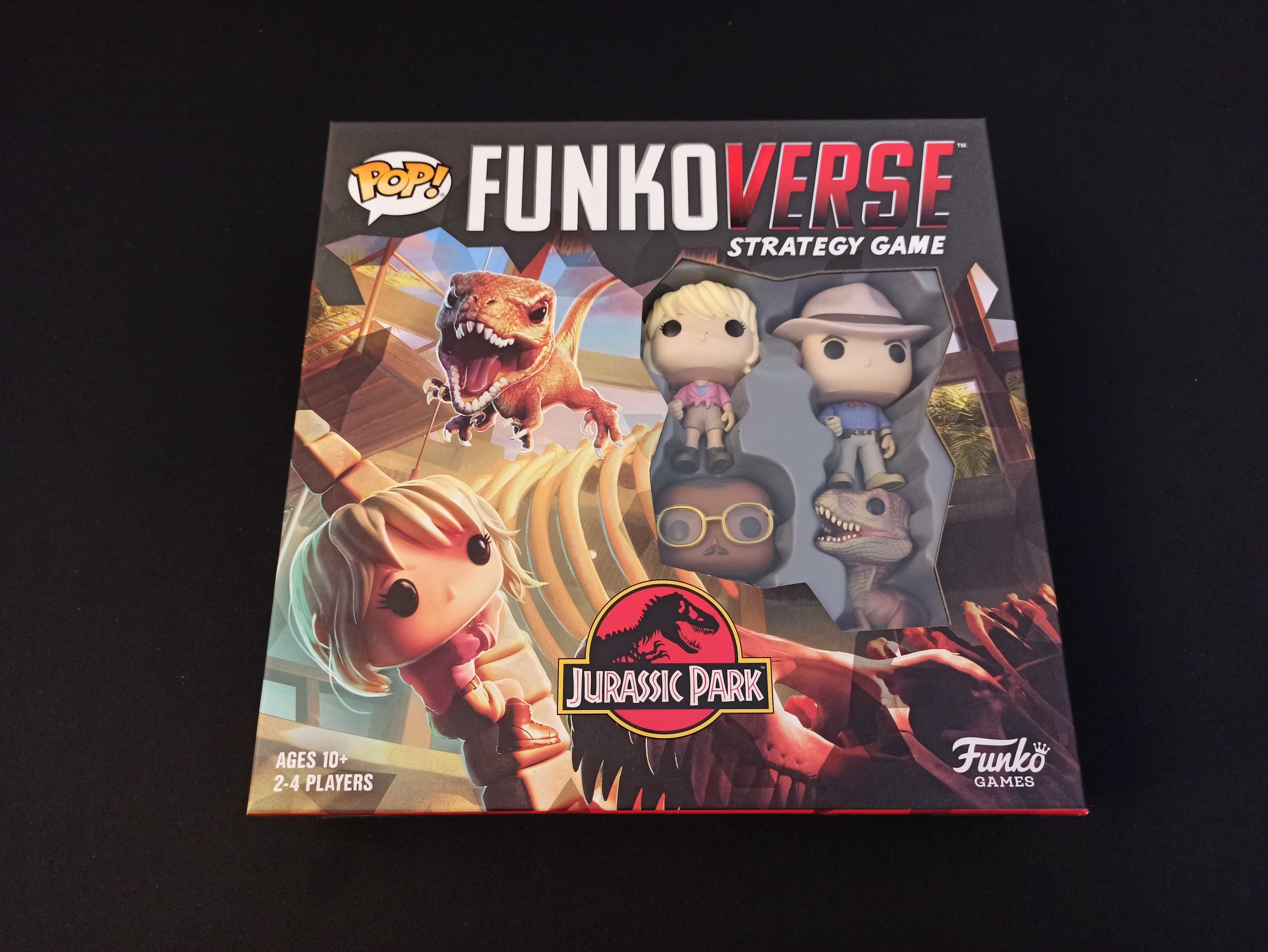 FUNKOVERSE Jurrasic Park, Park Jurajski gra planszowa, Funko Pop, Nowa