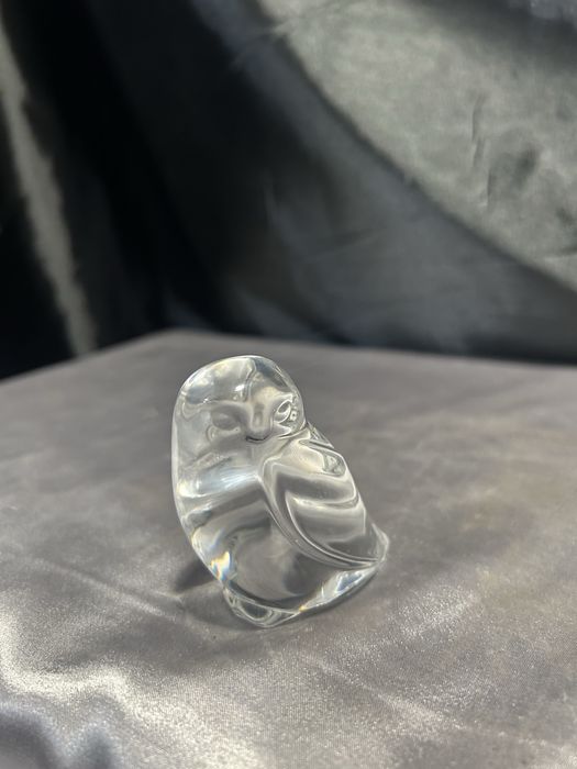 Szklana sowa – Hadeland Glassverk – szkło artystyczne, sygnowane