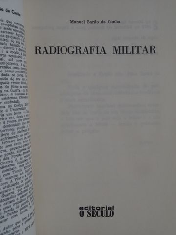 Radiografia Militar de Manuel Barão da Cunha