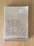 Juliusz Kleiner Zarys dziejów literatury polskiej