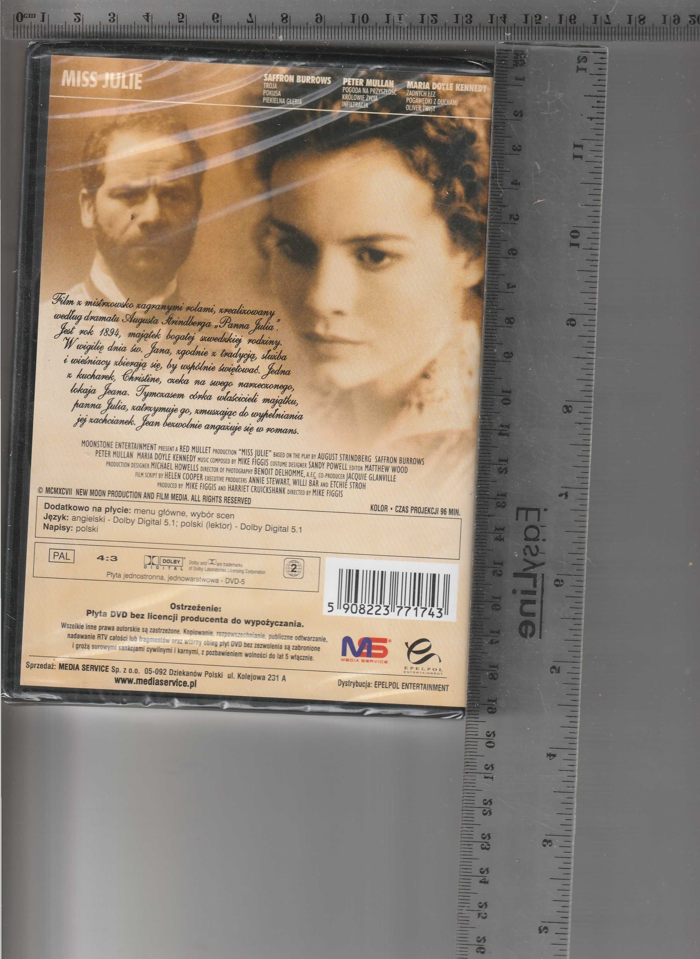 Namiętność panny Julity Saffron Burrows DVD