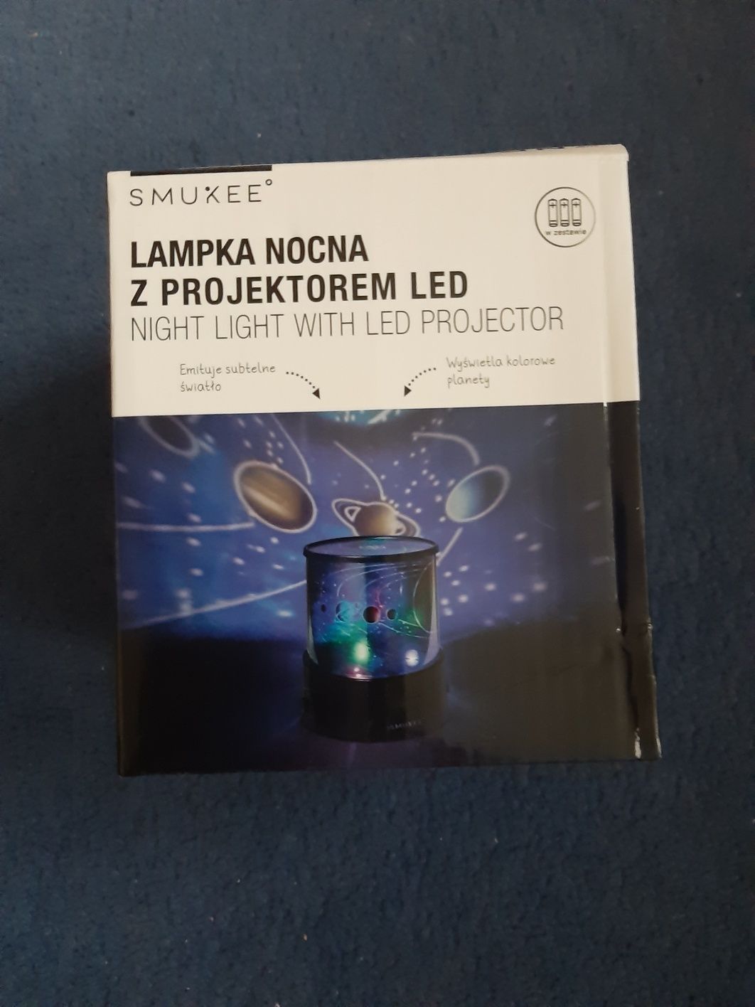 Lampka z projektorem Led