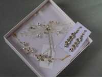 Komplet zestaw biżuterii ślubnej na wesele A dream twig