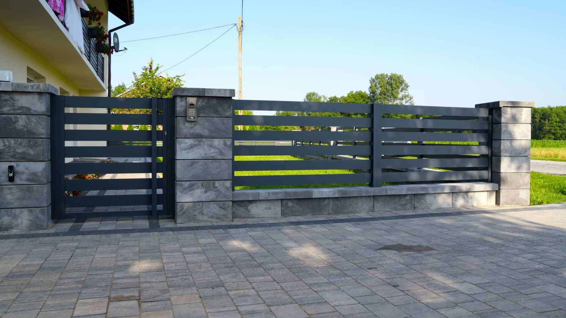 ZALU Ogrodzenie Płot Aluminiowe  Profil Palisada Montaż Automatyka