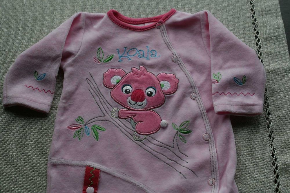 Pajac welurowy koala rozm. 62