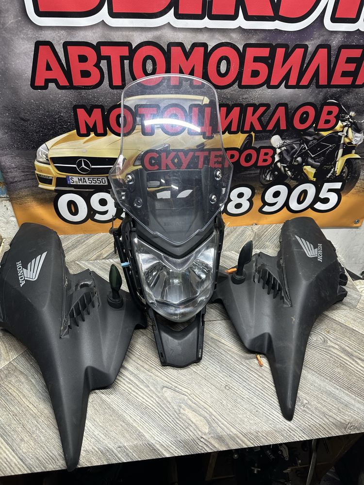 Морда пластик фара в сборе Honda nc750 2015г хонда нс700 как на фото