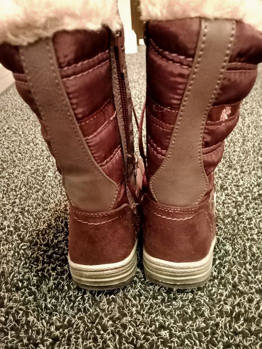 Buty buciki zimowe dla dziewczynki kozaki ciepłe rozmiar 25 ccc j nowe