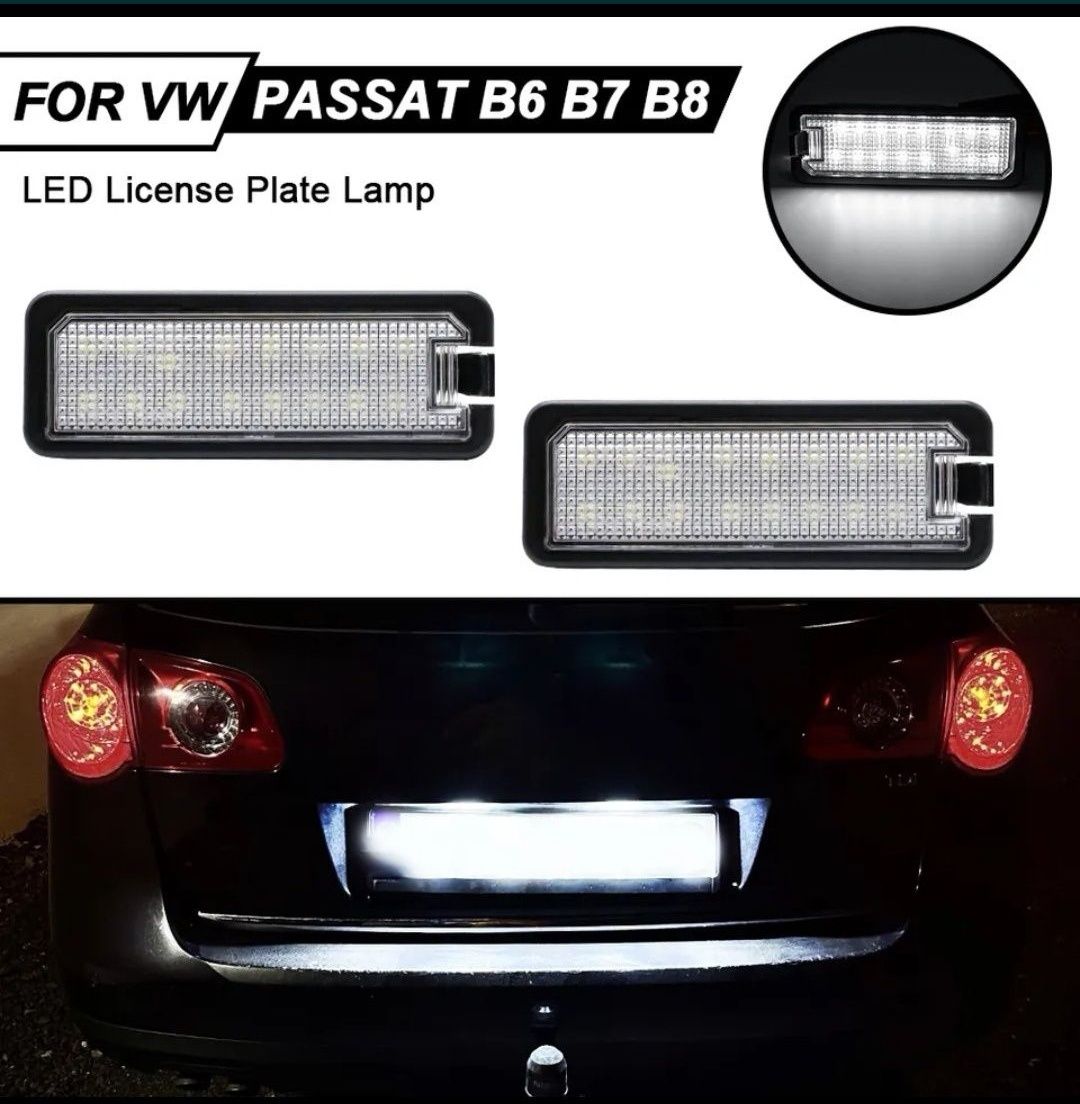 Oświetlenie LED tablicy rej. do VW