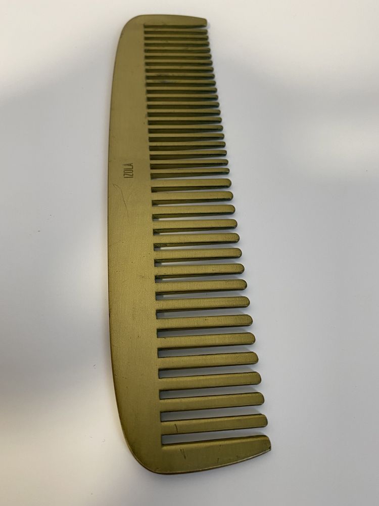 Мужская расческа Izola Brass comb.Чоловічий гребінець Izola.Barber