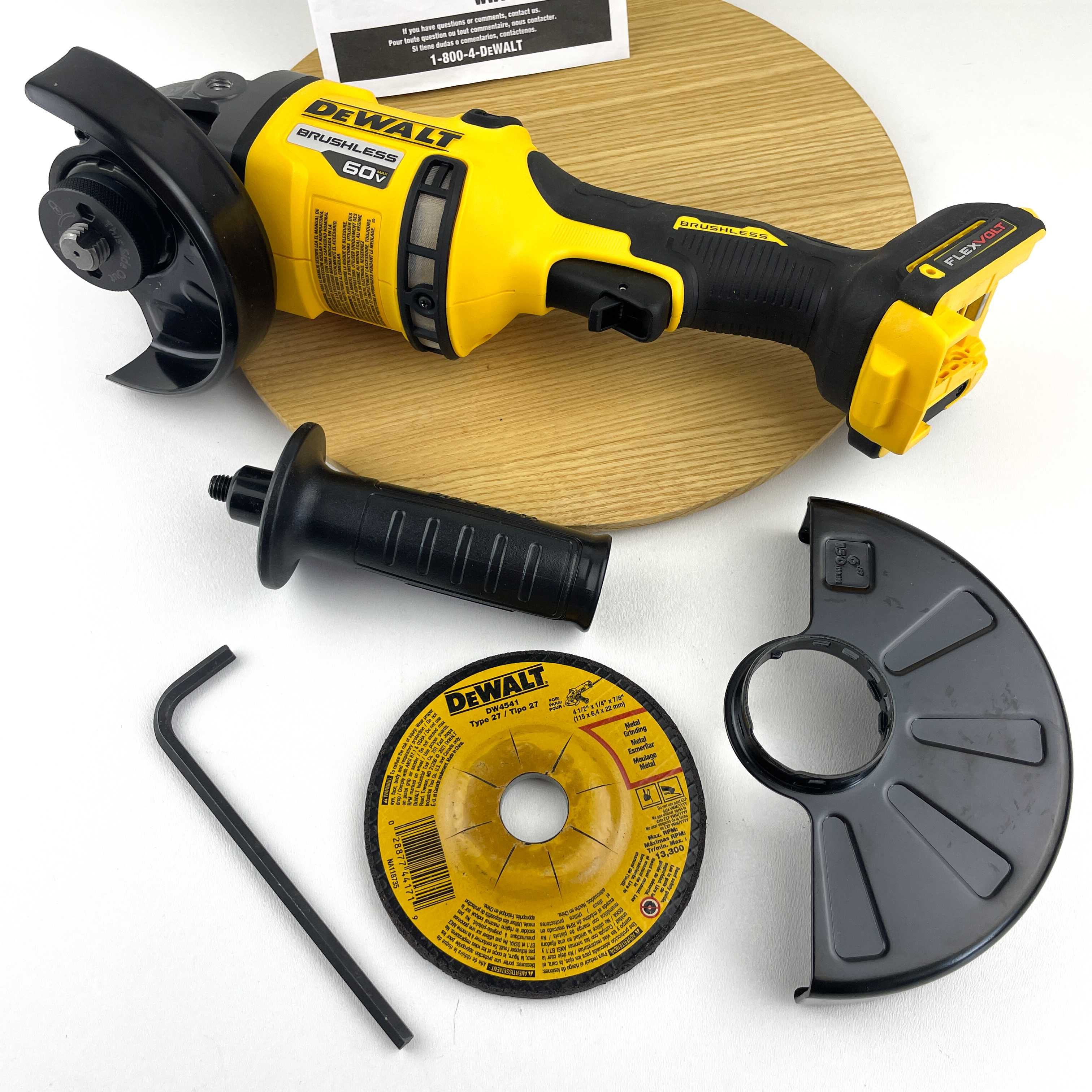 Безщіткова болгарка 115-150 мм DEWALT DCG418B FLEXVOLT 54/60V
