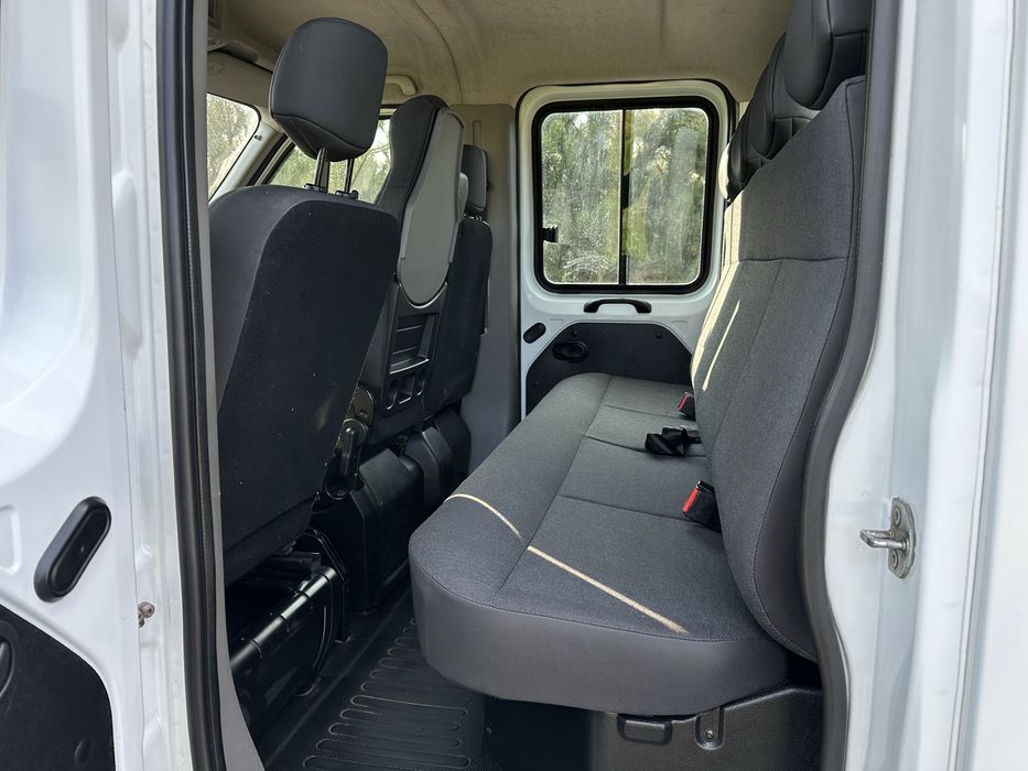 Renault master DOKA 7 osób rama laweta skrzynia 2018 rok KLIMA PL salo