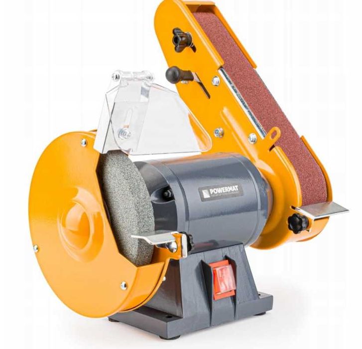 Шліфувальний верстат Powermat стрічковий 2в1 1850 Вт 150 мм 2950 об/хв