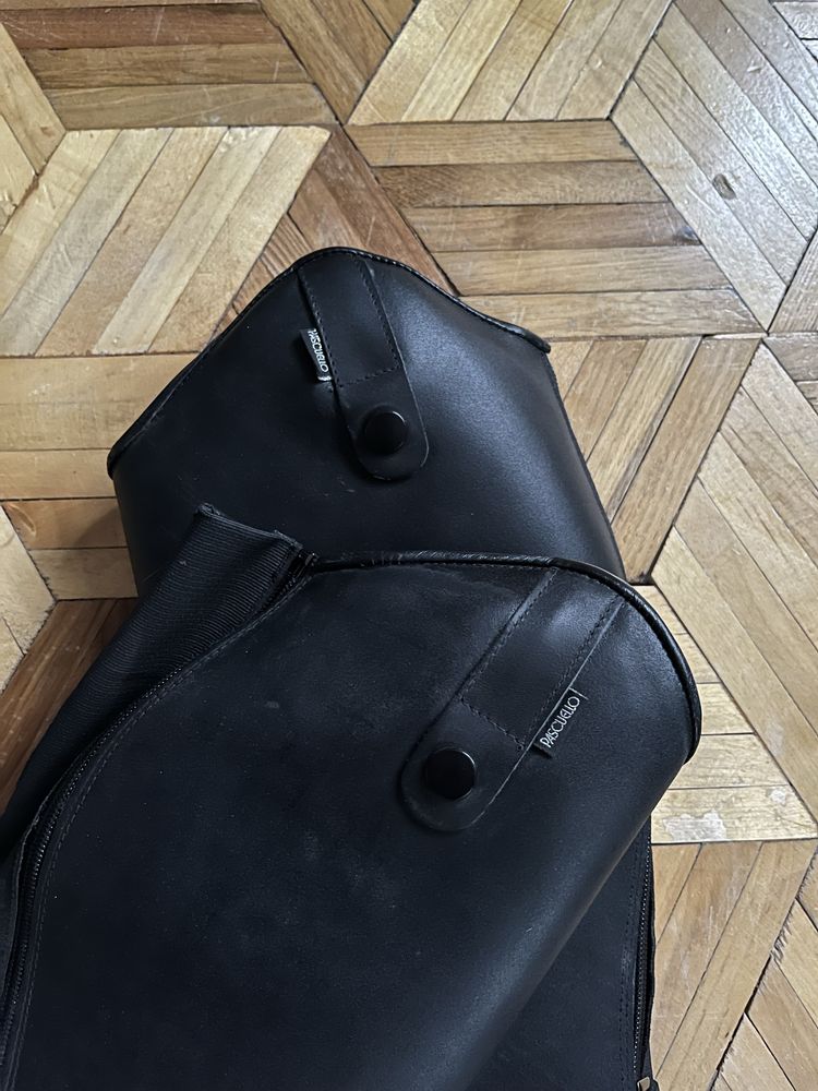 NOWE sztylpy czapsy Pascuello ze skóry naturalnej