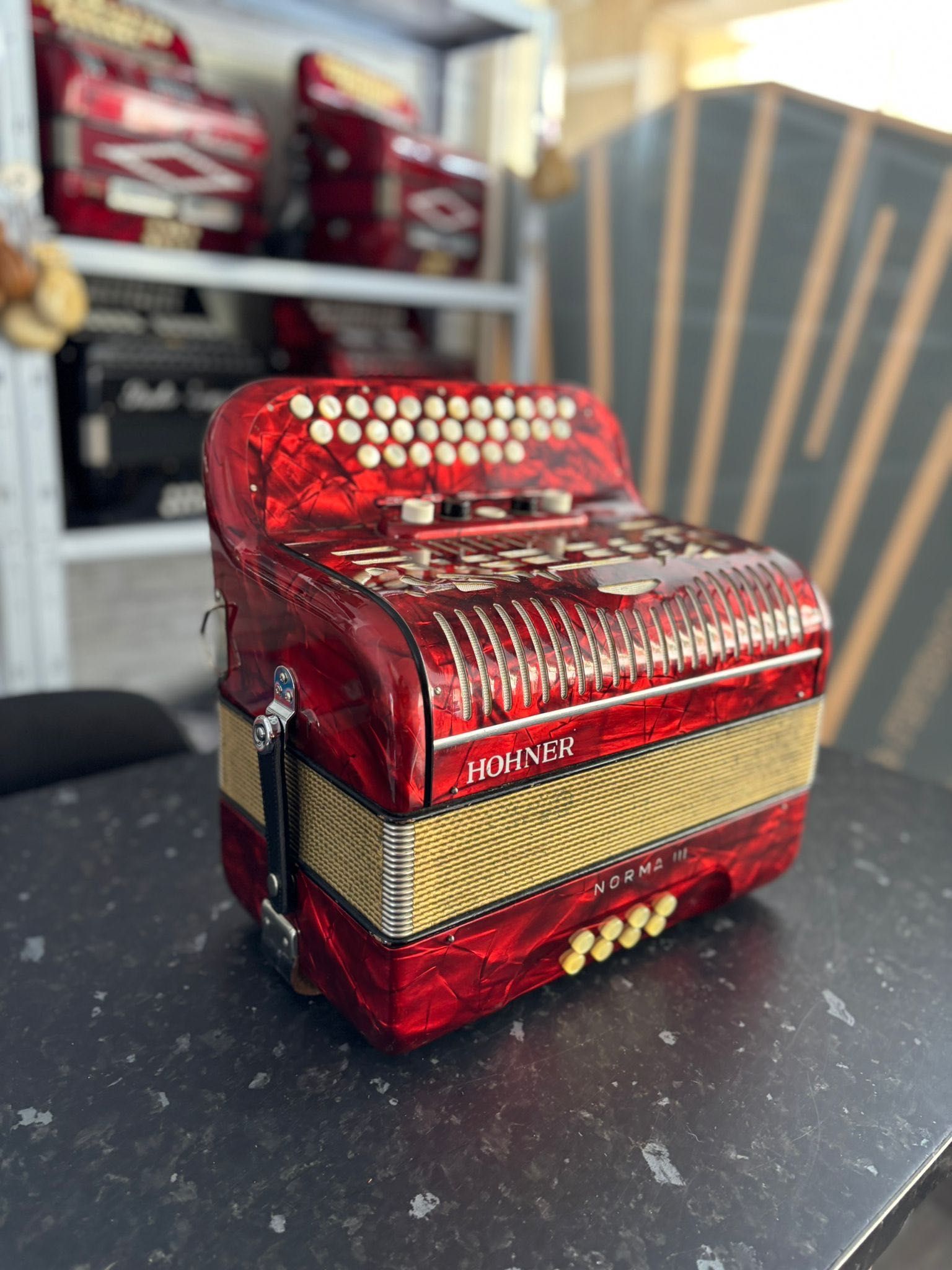 Concertina Hohner Norma III Fã