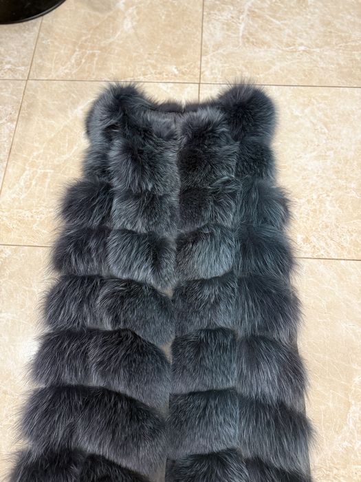 Жилетка з песця натуральна