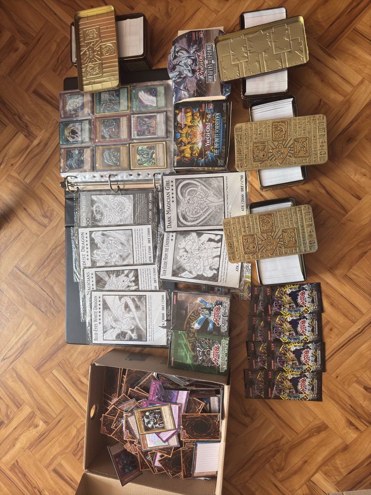 Duża kolekcja kart Yu-Gi-Oh