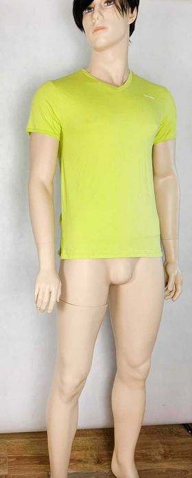 Manekin męski, szklana podstawa, perułka