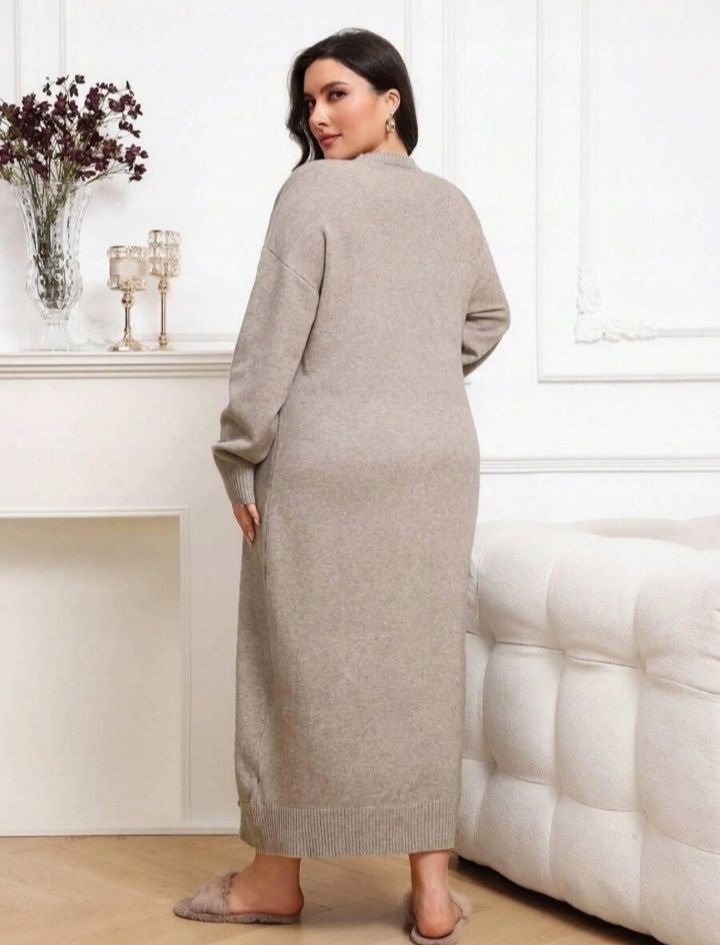 dzianinowa sukienka PLUS SIZE rozmiar 52 XXXXXXL 6XL SHEIN