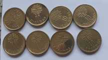 8 moedas 10 escudos- datas diferentes