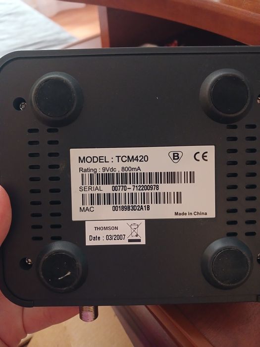 Кабельний модем Thomson TCM 420