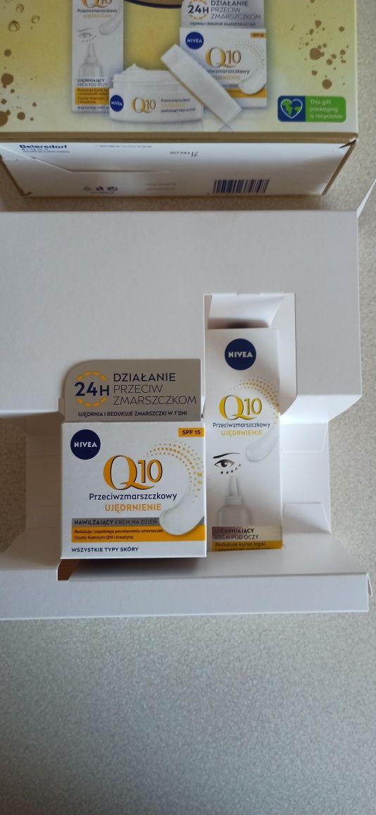 NIVEA Zestaw Q10 Power (Krem na dzień, 50ml + Krem pod oczy, 15ml)