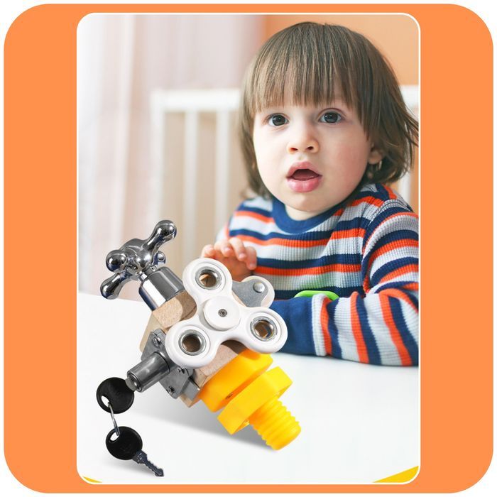 Sensoryczna Zabawka Edukacyjna Manipulacyjna 6W1  Dla Dzieci