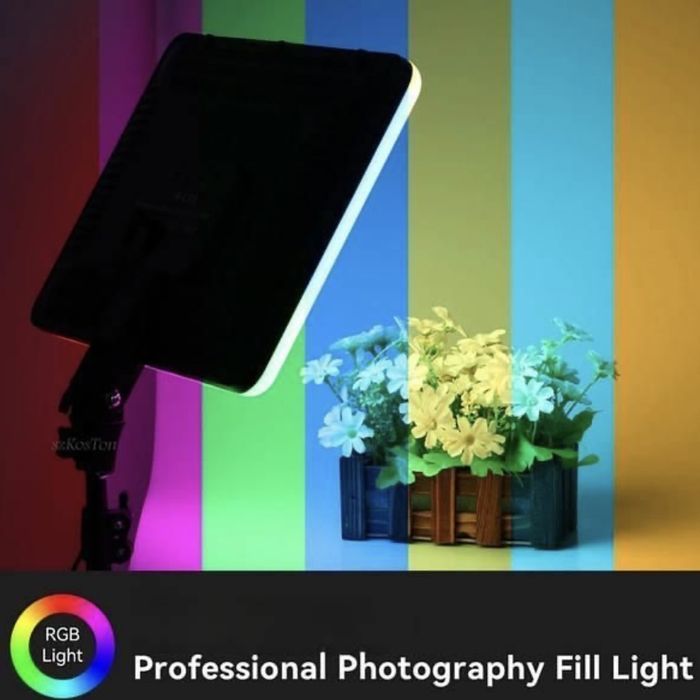 Відеосвітло PM-26 RGBW-LED + 1.6м металевий штатив