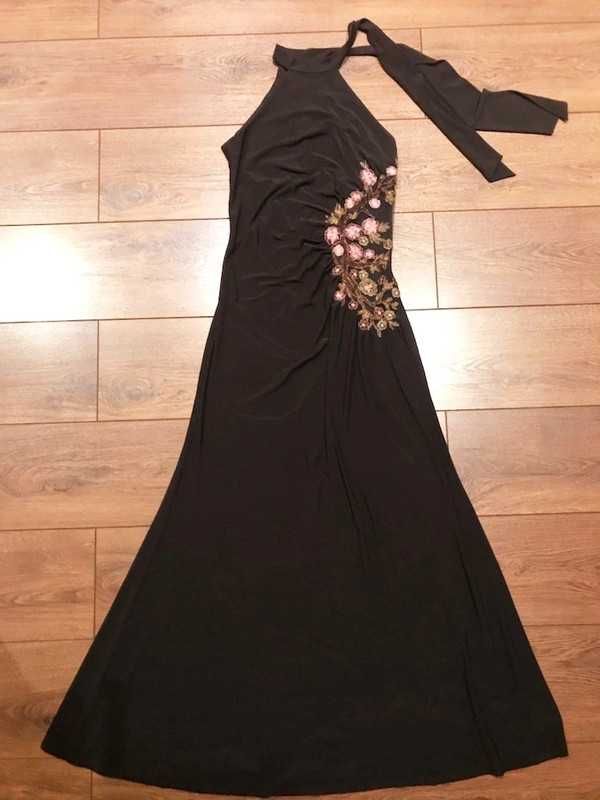 Długa suknia czarna wieczorowa S