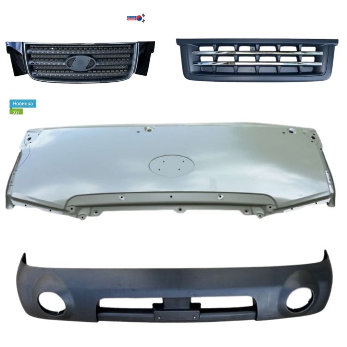 Капот кабіни Хюндай Hyundai HD65, HD72, HD78