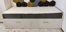 Łóżko rama leżanki IKEA Brimnes szuflady materac Dreamzone Gold PILNIE