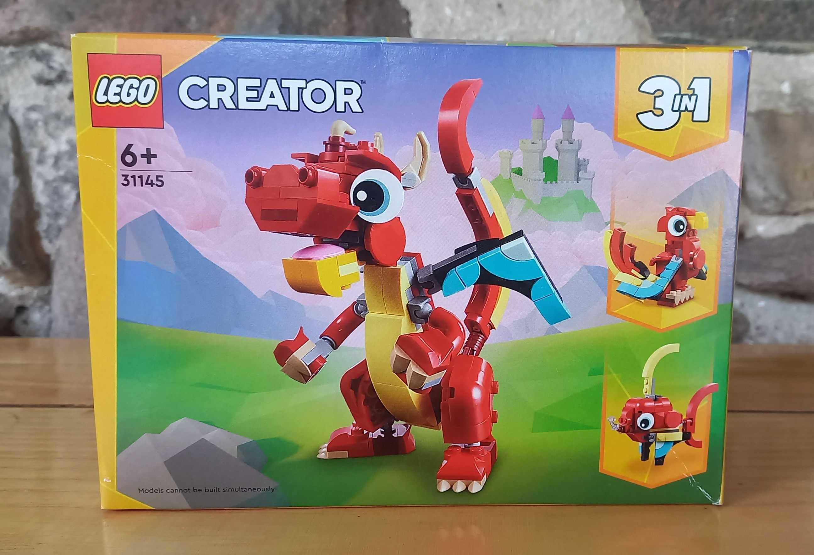 Lego Creator - Creature - Zestaw 31145 - Czerwony Smok