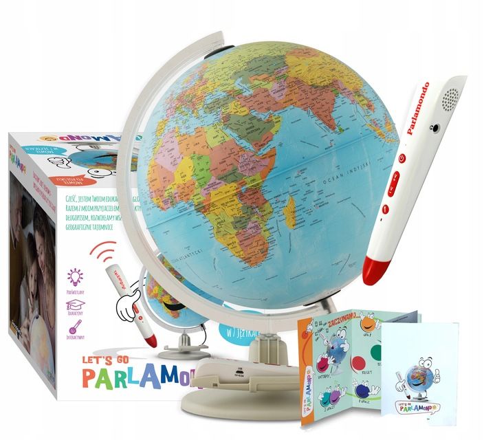 Globus Interaktywny Z Penem Edukacyjny Podświetlany Dla Dzieci Artglob