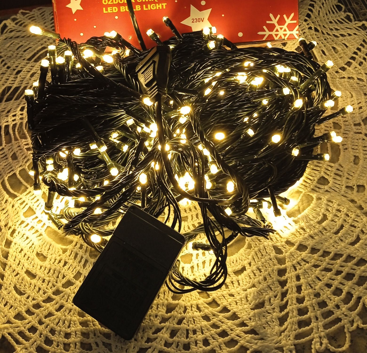 Światełka świąteczne 300 LED, 500 LED- białe zimne, b.ciepłe i kolor.